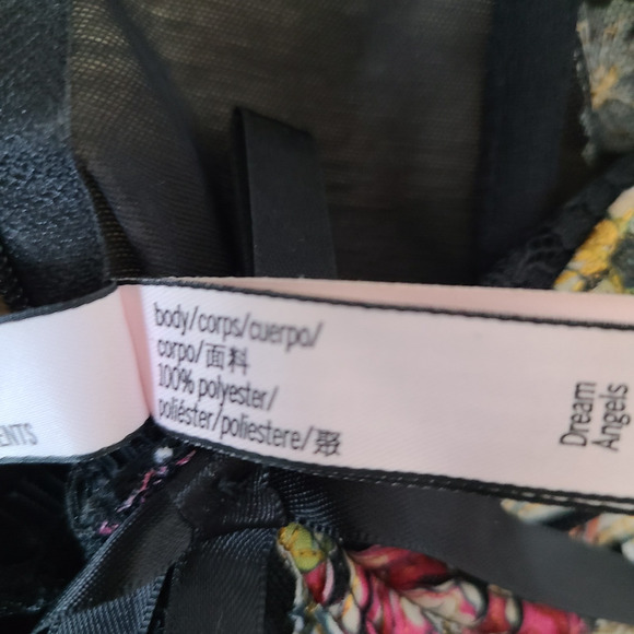 VICTORIA'S SECRET Bustier Corset Y2K Bra 32D‎ Fairy Embroidered Floral Lace - Picture 11 of 12